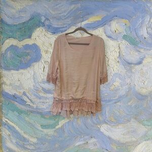 Indigo Soul Off White & Lace Tunic